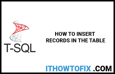 how-to-insert-records-in-the-table